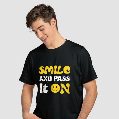 Smile & Pass It On Smiley - T-Shirt