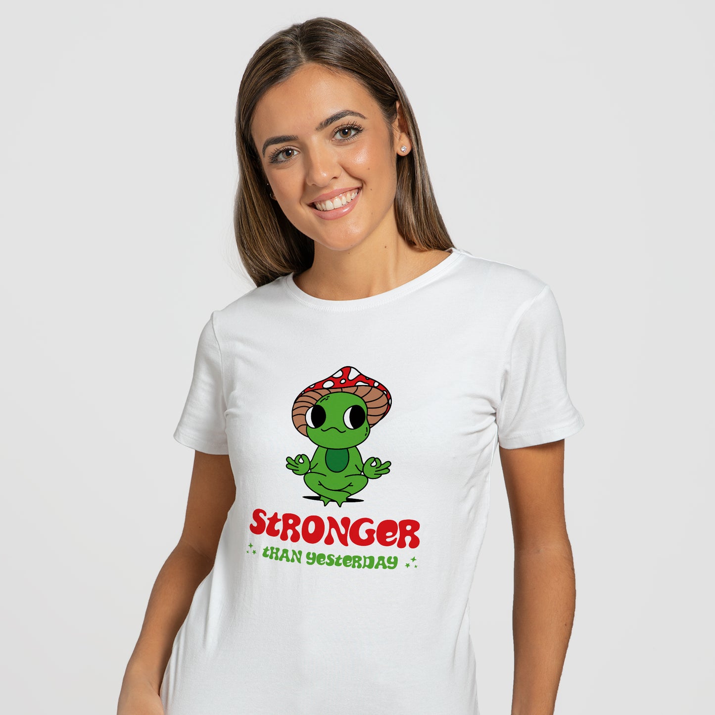 Stronger Than Yesterday Frog - T-Shirt