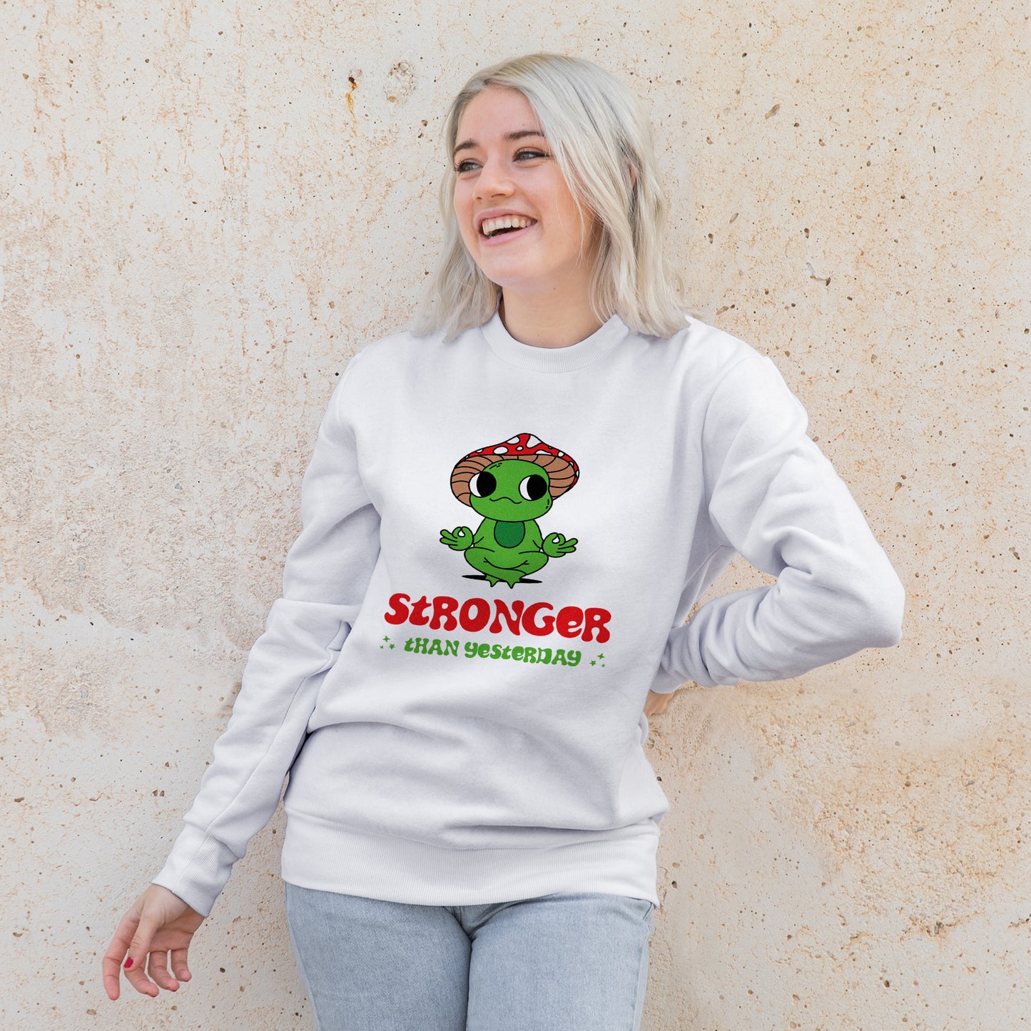 Stronger Than Yesterday Frog - Sweater