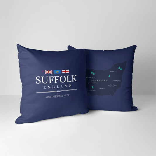 Personalised County Cushion - Suffolk