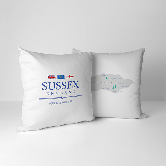 Personalised County Cushion - Sussex