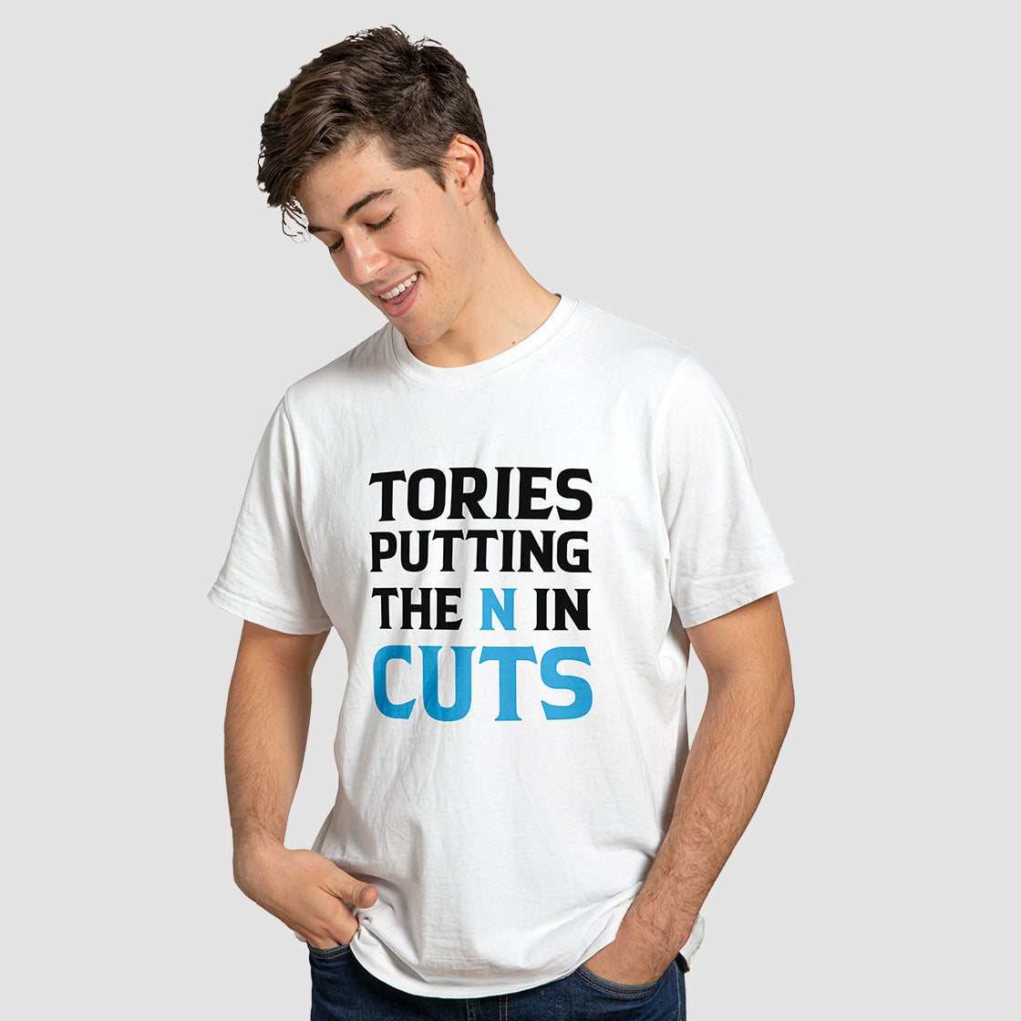 "Tories Putting The N in Cuts" T-Shirt