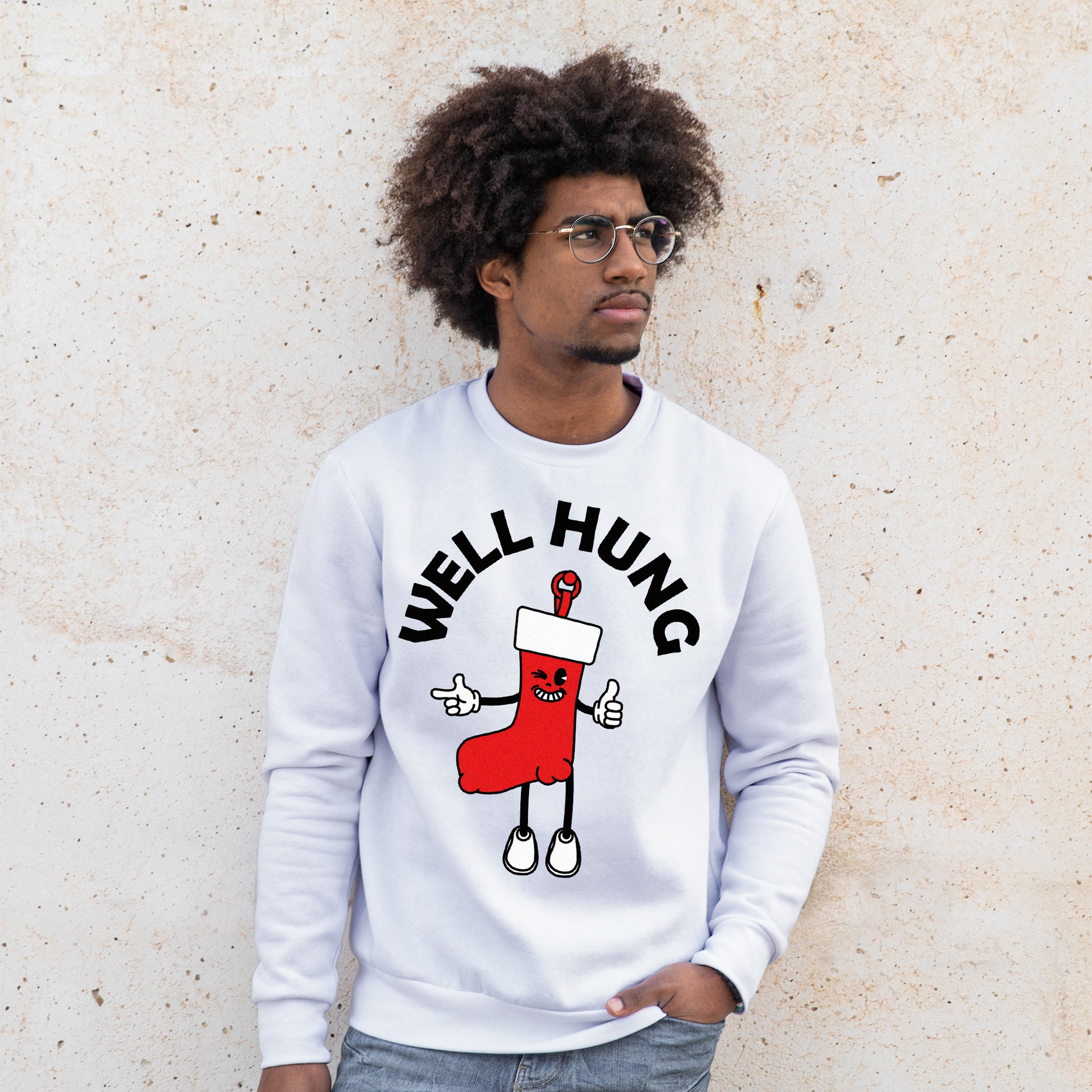 Well Hung - Sweatshirt - Custom Gifts 