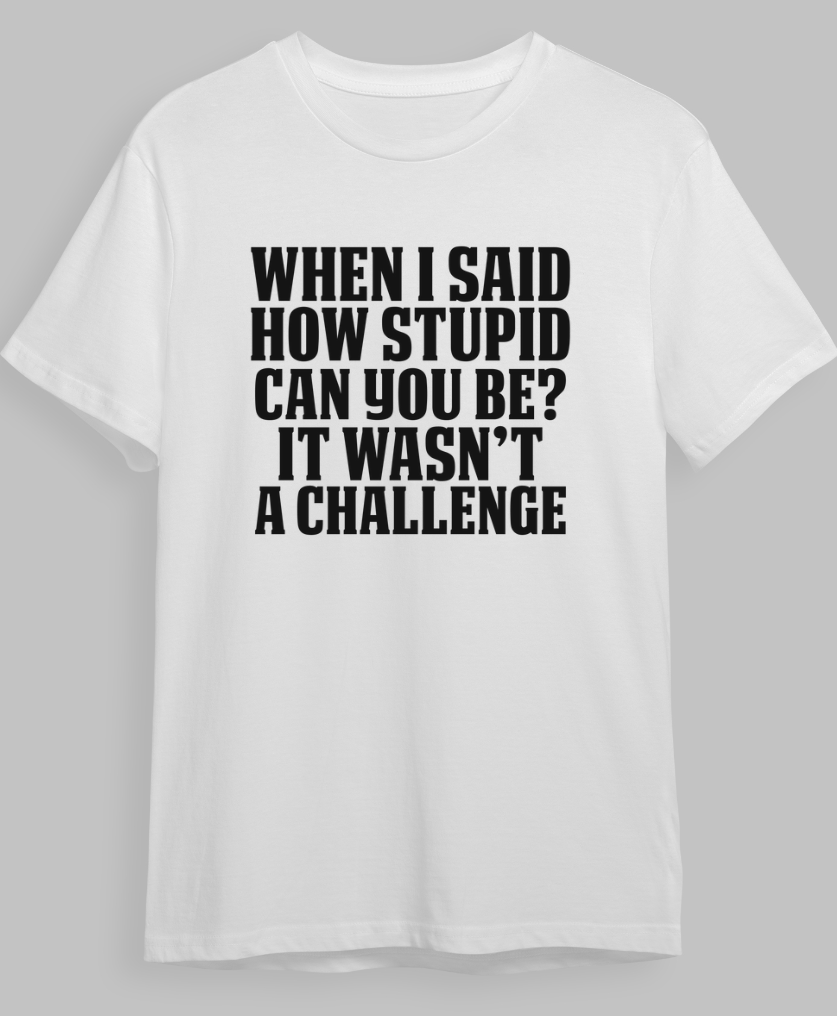 'How Stupid Can You be?' T-Shirt