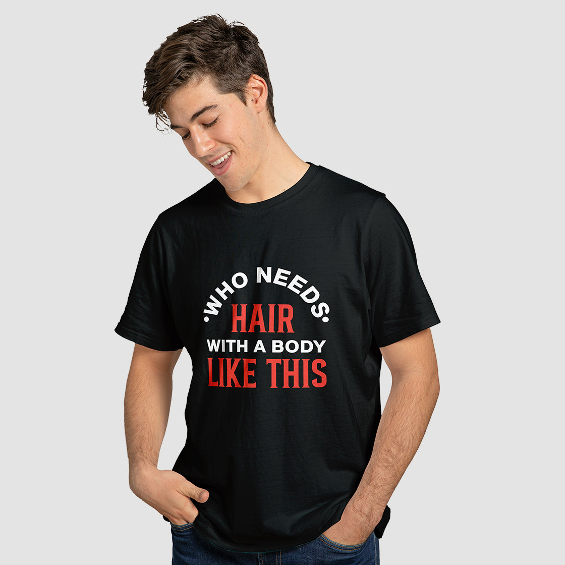 'Who Needs Hair' T-Shirt