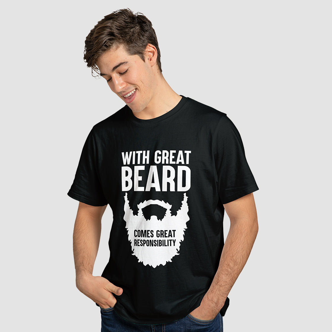 "With Great Beard" T-Shirt