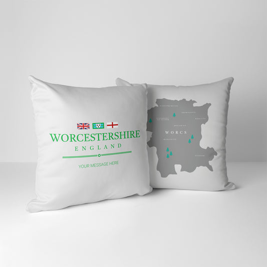 Personalised County Cushion - Worcestershire