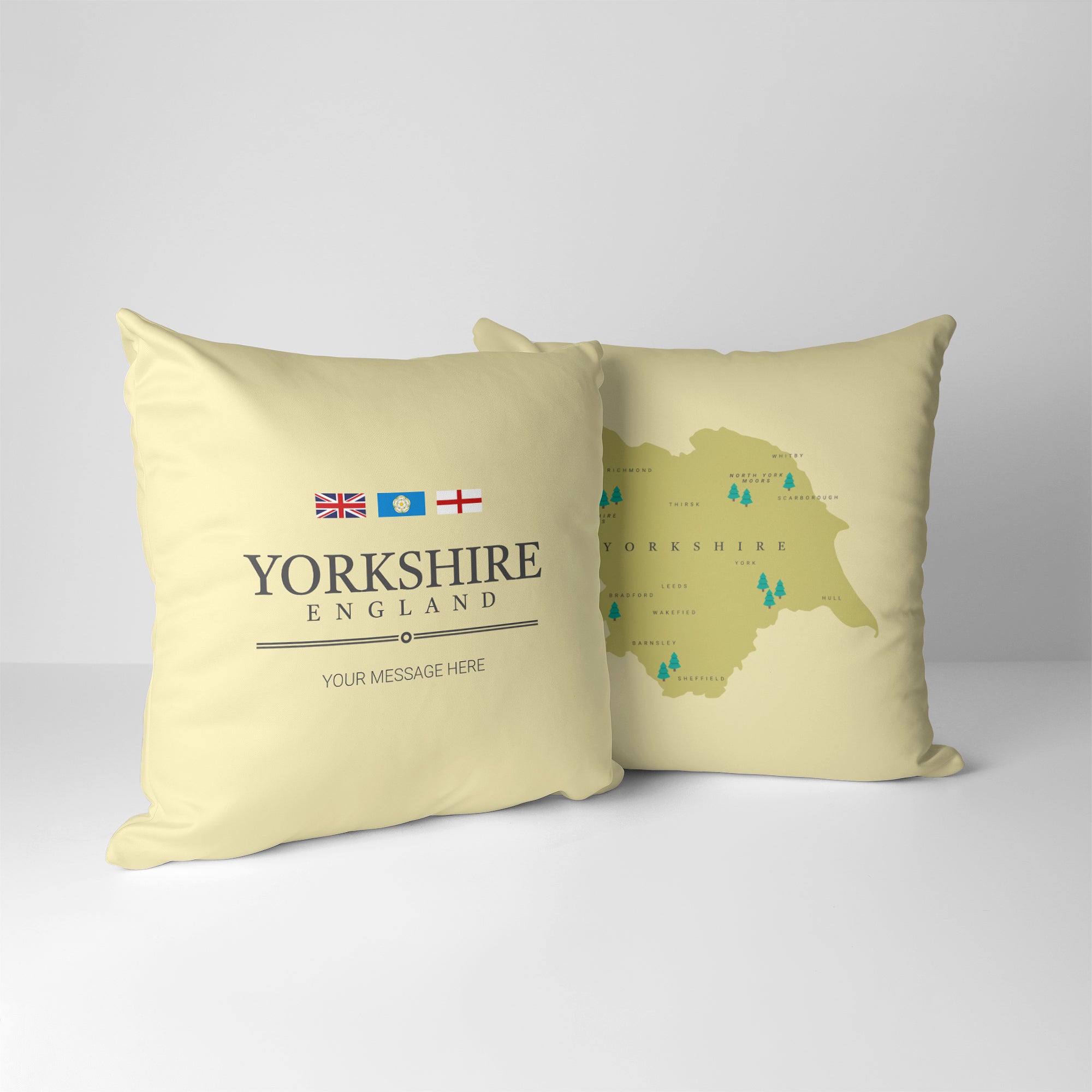 Personalised County Cushion - Yorkshire