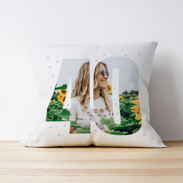 Photo Upload Cushion - 40 Stars