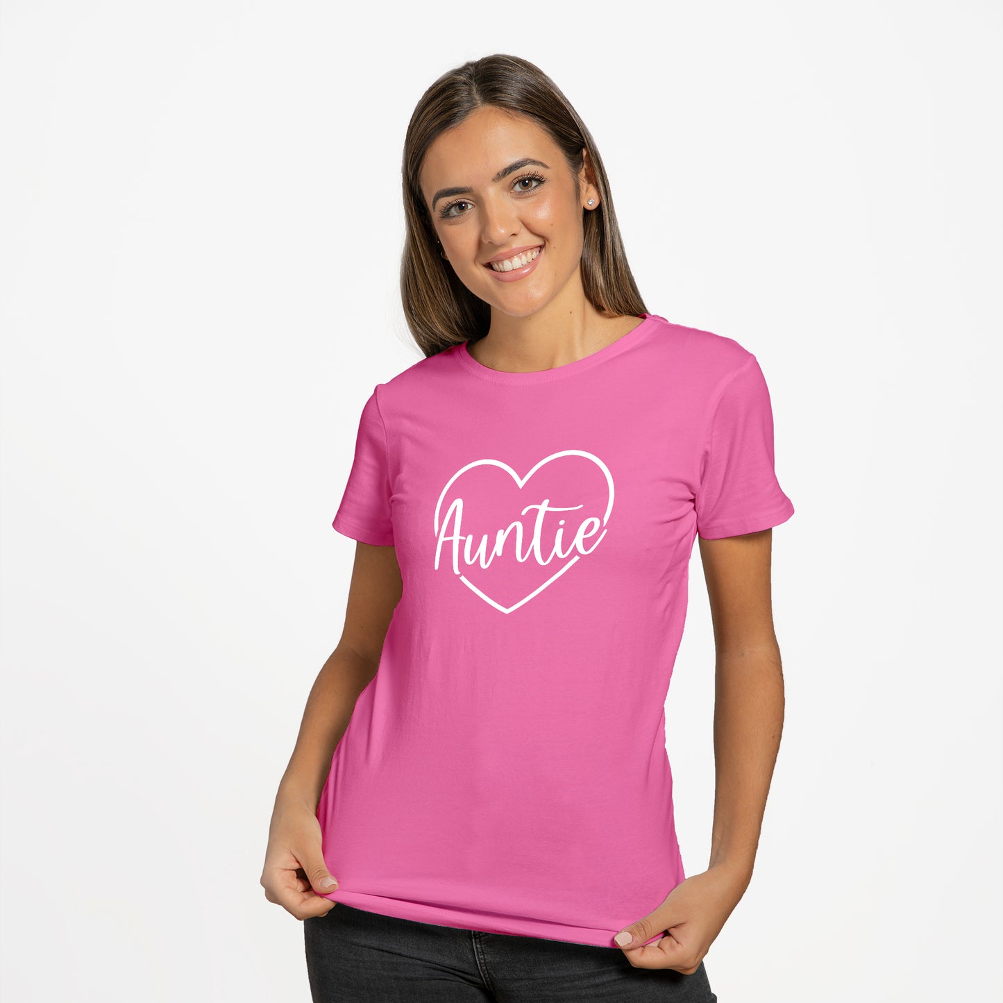 'Auntie Heart' T-Shirt - Custom Gifts 