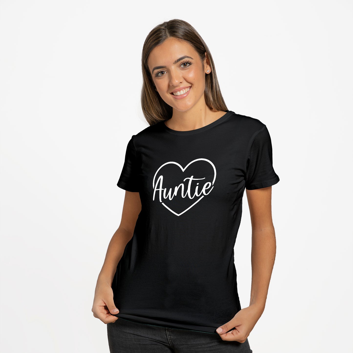 'Auntie Heart' T-Shirt - Custom Gifts 