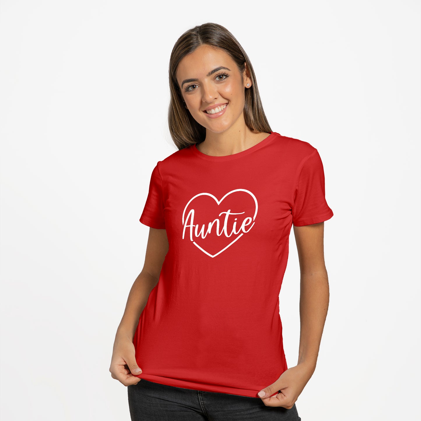 'Auntie Heart' T-Shirt - Custom Gifts 