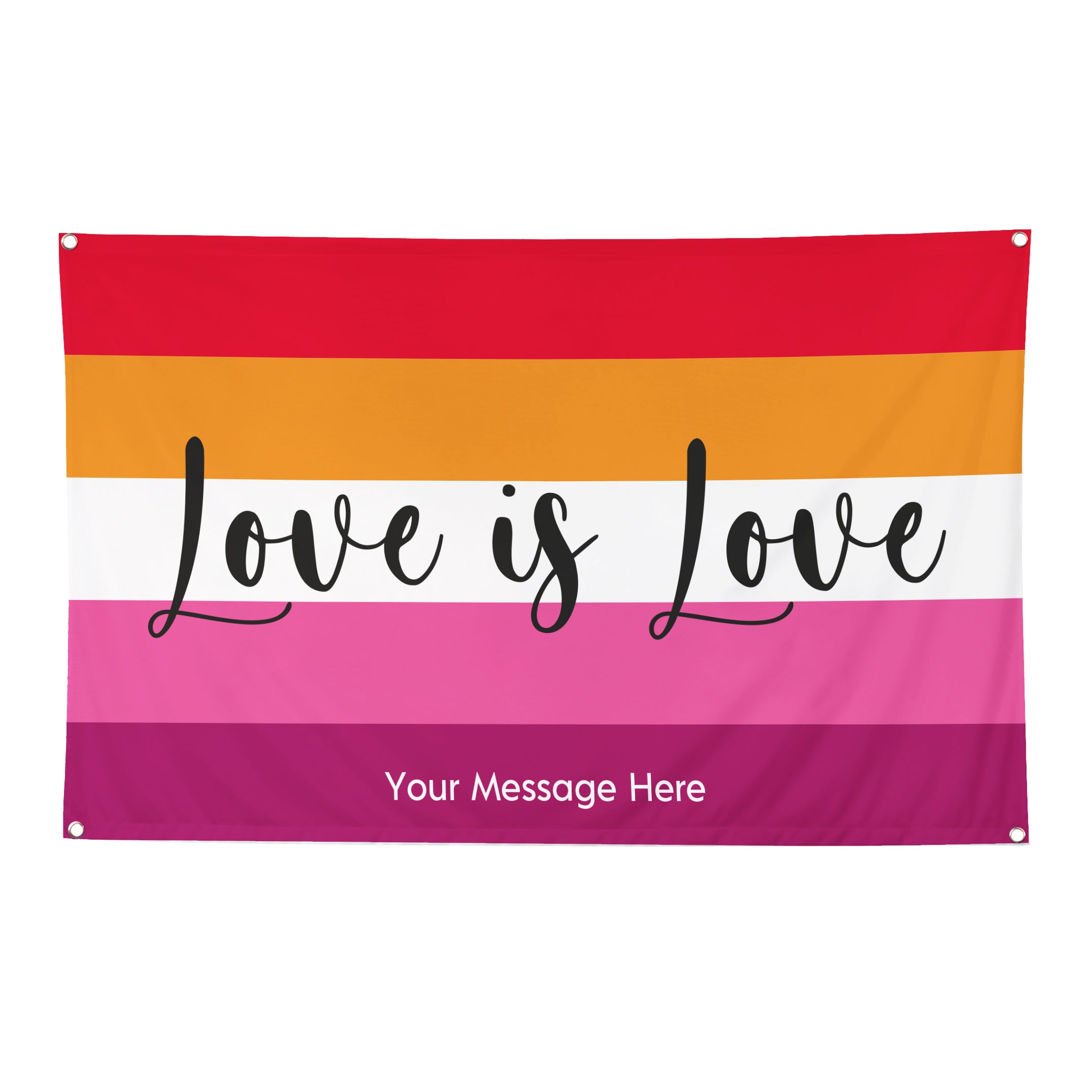 Personalised Lesbian Pride Flag