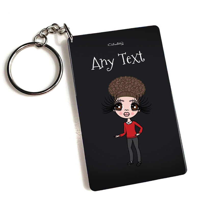 ClaireaBella Girls Personalised Black Keyring - Image 4