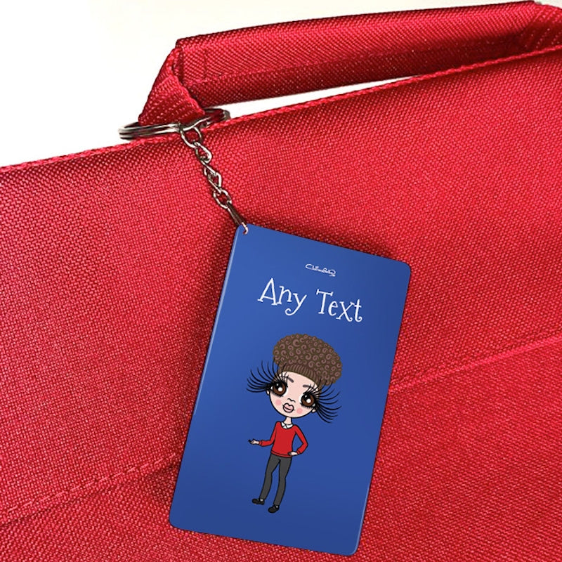 ClaireaBella Girls Personalised Blue Keyring - Image 3