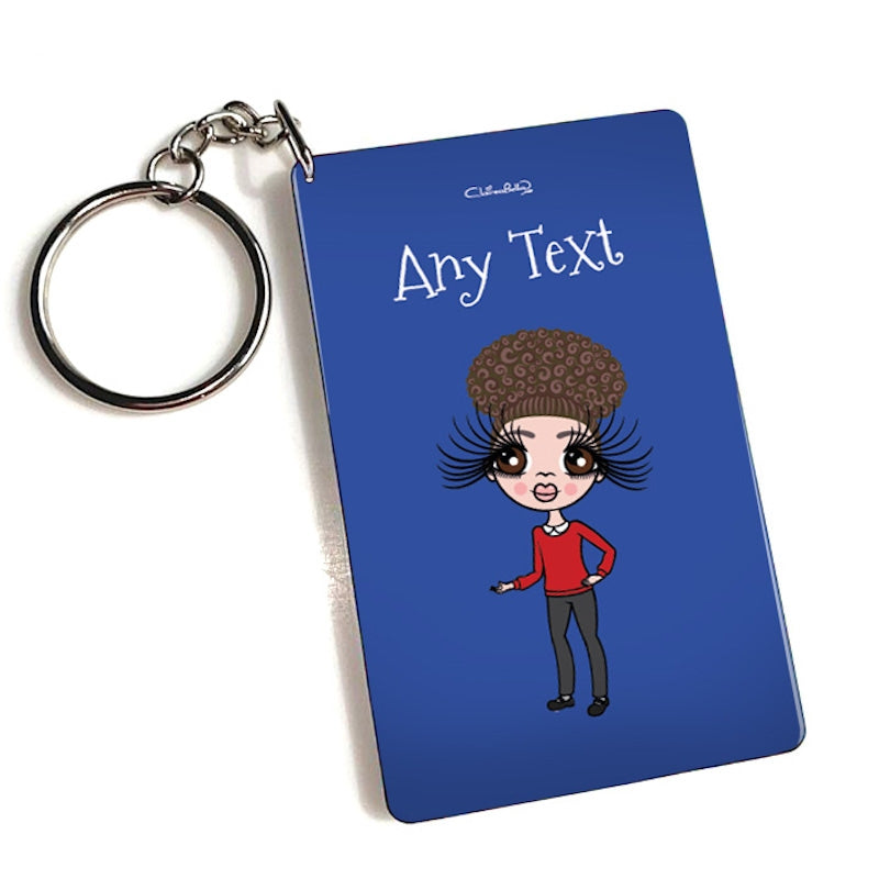 ClaireaBella Girls Personalised Blue Keyring - Image 4