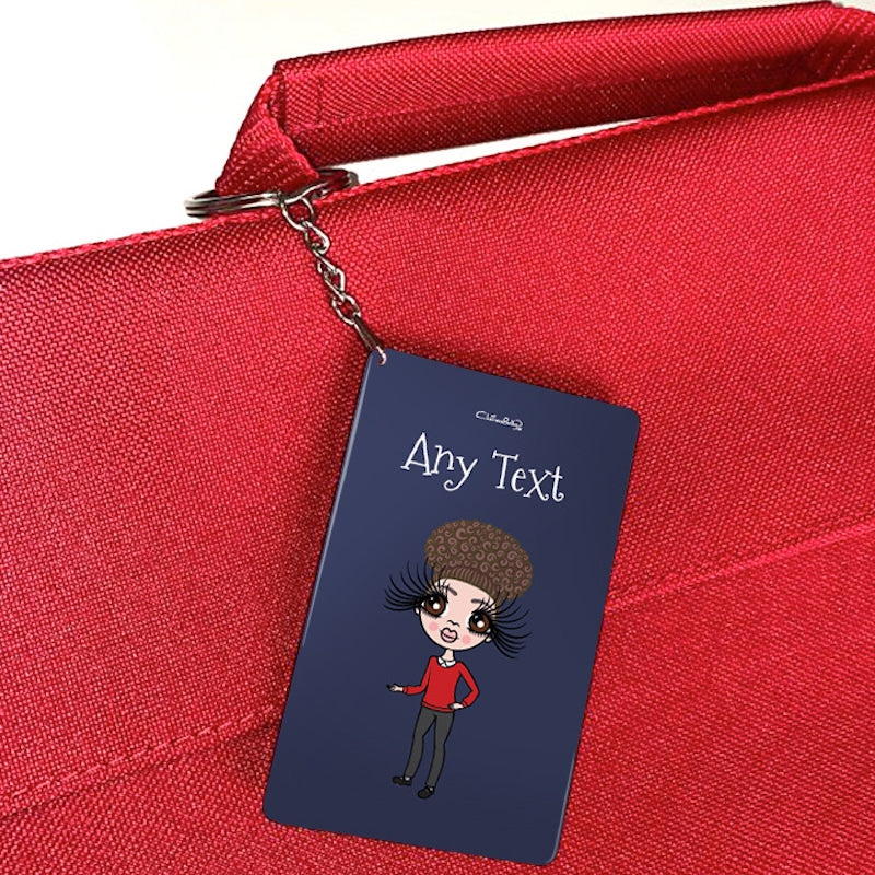 ClaireaBella Girls Personalised Navy Keyring - Image 2