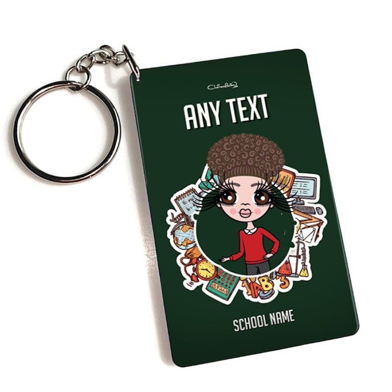 ClaireaBella Girls Personalised Stationery Keyring - Image 1