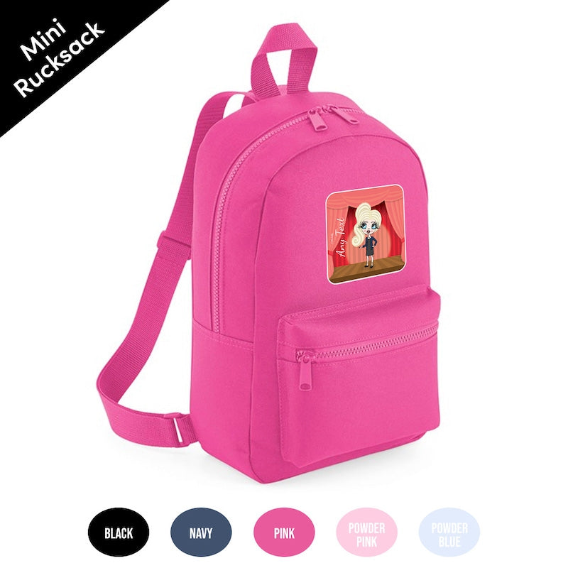 ClaireaBella Girls Personalised Ballet Mini Rucksack - Image 3