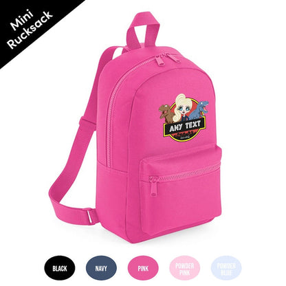 ClaireaBella Girls Personalised Dinosaurs Mini Rucksack - Image 2