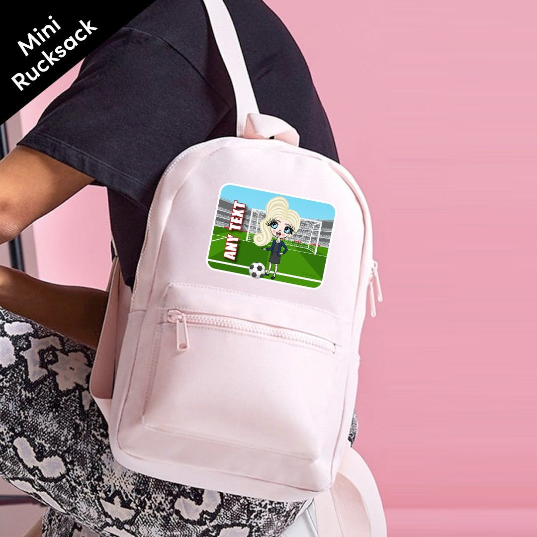 ClaireaBella Girls Personalised Football Mini Rucksack - Image 5