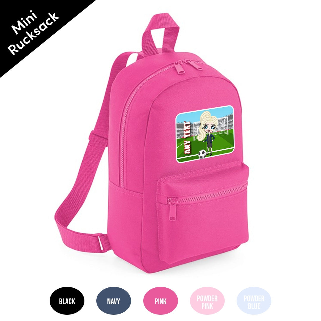 ClaireaBella Girls Personalised Football Mini Rucksack - Image 6