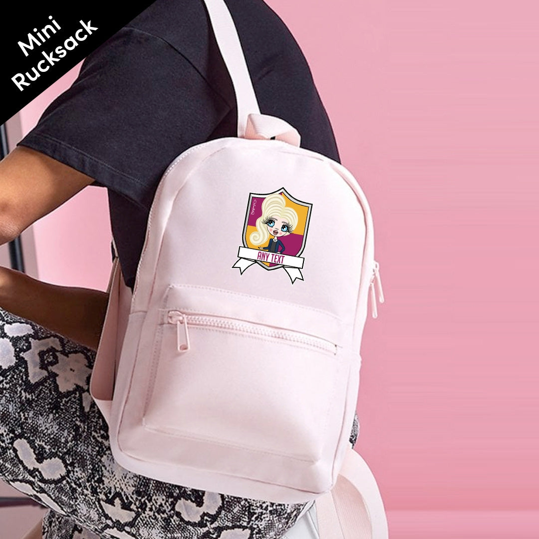 ClaireaBella Girls Personalised Shield Mini Rucksack - Image 5