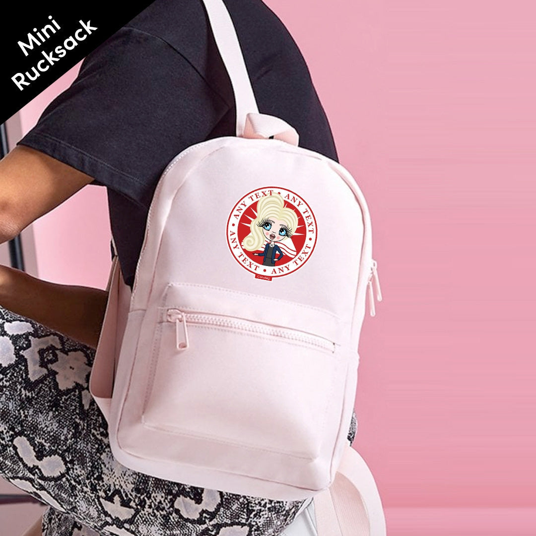 ClaireaBella Girls Personalised Sun And Book Stamp Mini Rucksack - Image 3