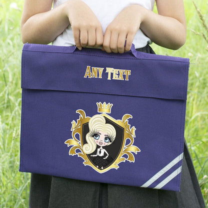 ClaireaBella Girls Royal Crest Book Bag - Image 6