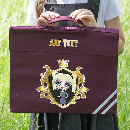 ClaireaBella Girls Royal Crest Book Bag - Image 1