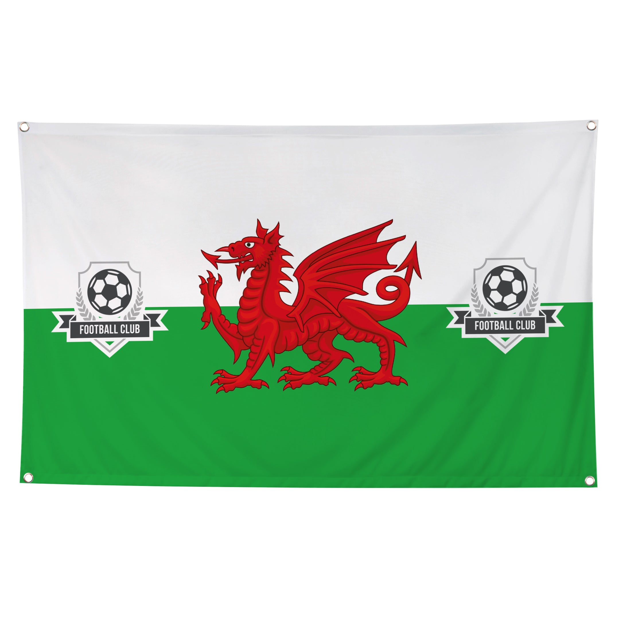 Personalised Logo Upload Welsh Flag - L