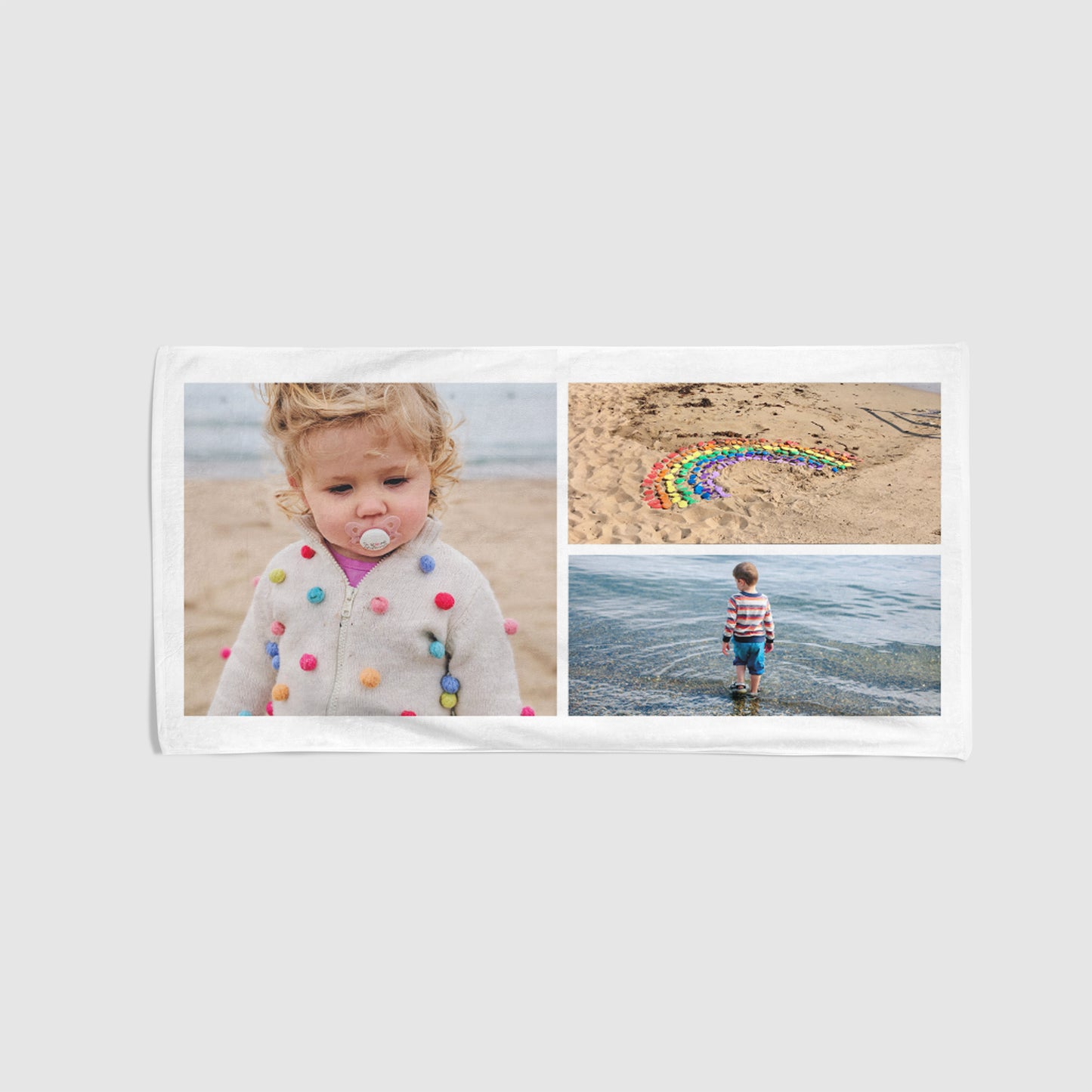 Three Photo Upload Medium Towel