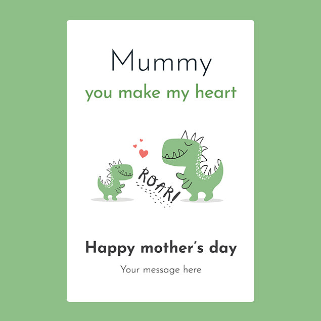 Mummy you make my heart roar - Personalised Blanket