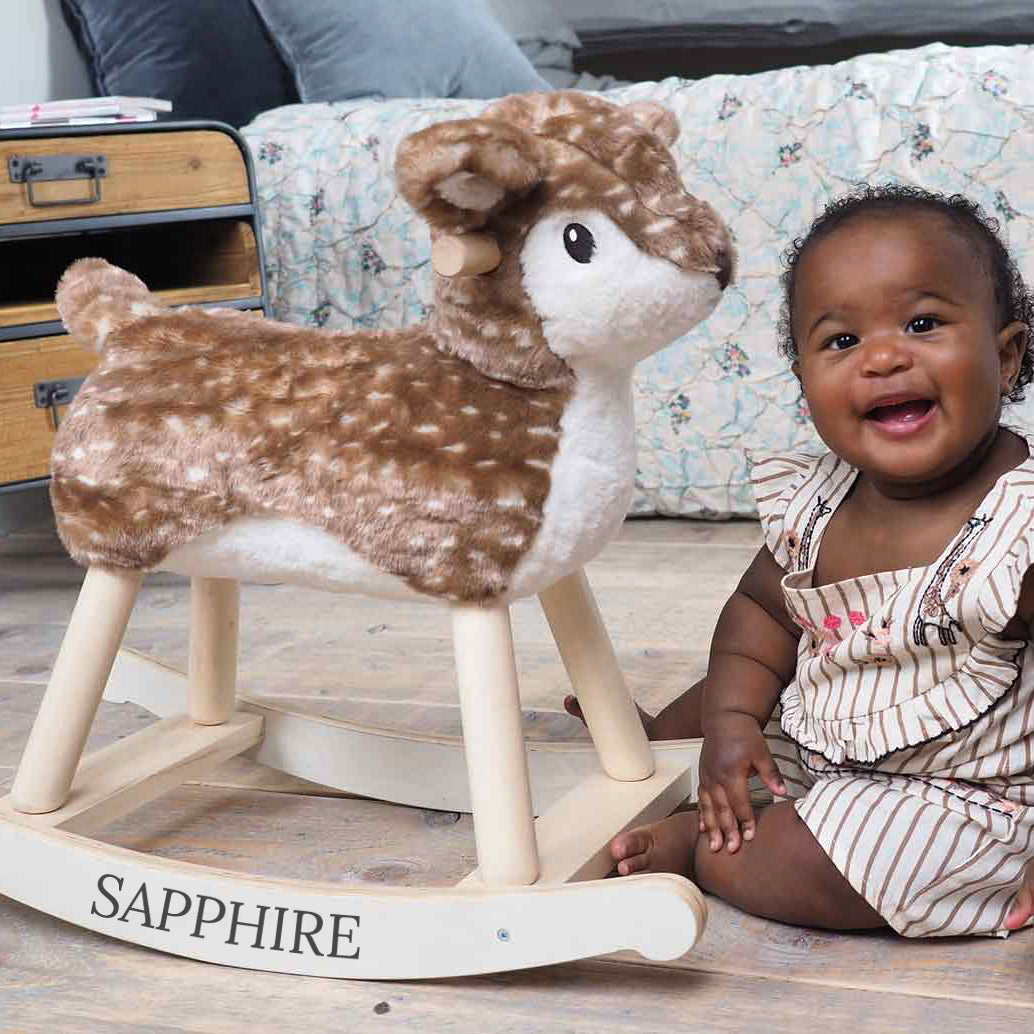 Personalised Willow Rocking Deer (9 Months+) - Little Bird Told Me