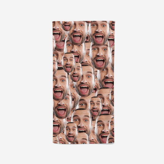 Add Your Face Large Beach Towel