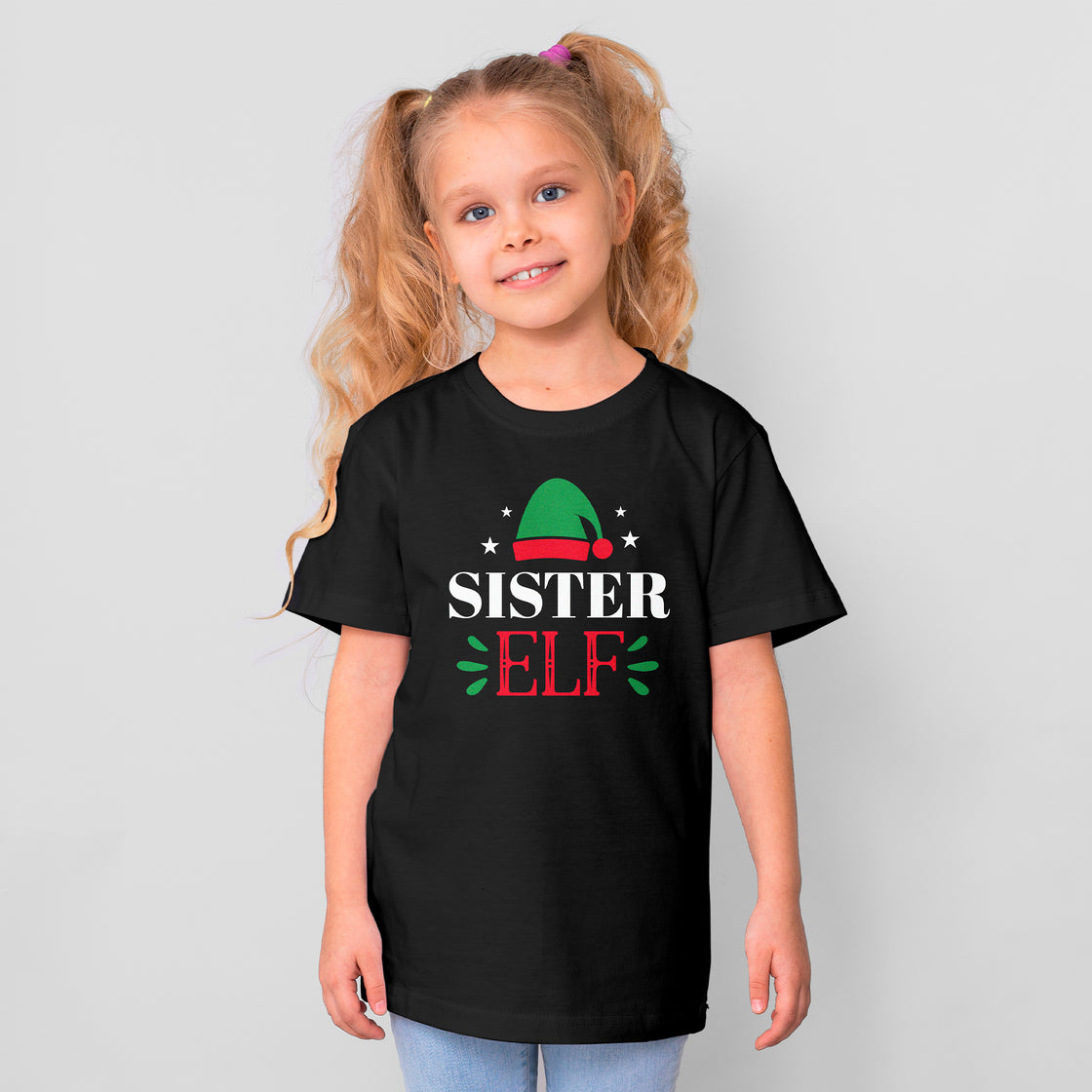 'Sister Elf' Kids T-Shirt - Custom Gifts 