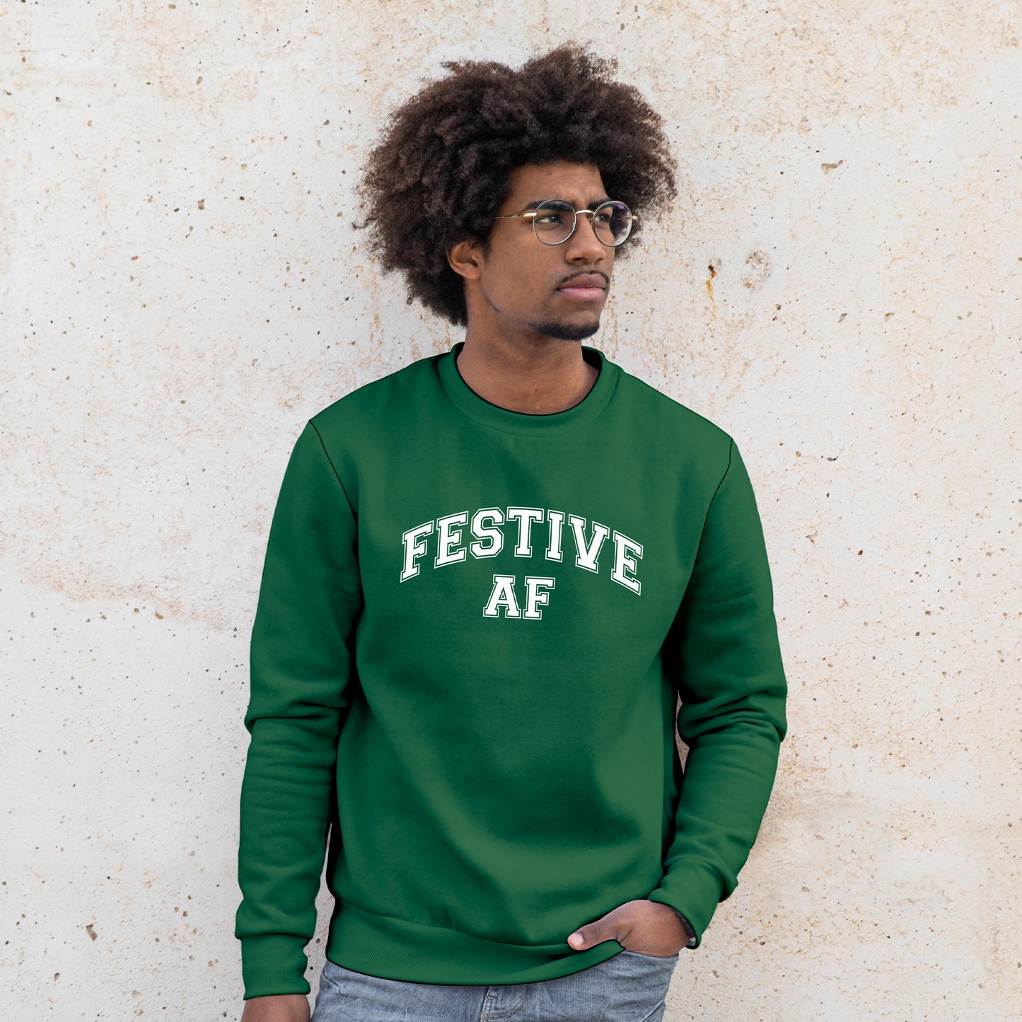 'Festive AF' Sweatshirt - Custom Gifts 