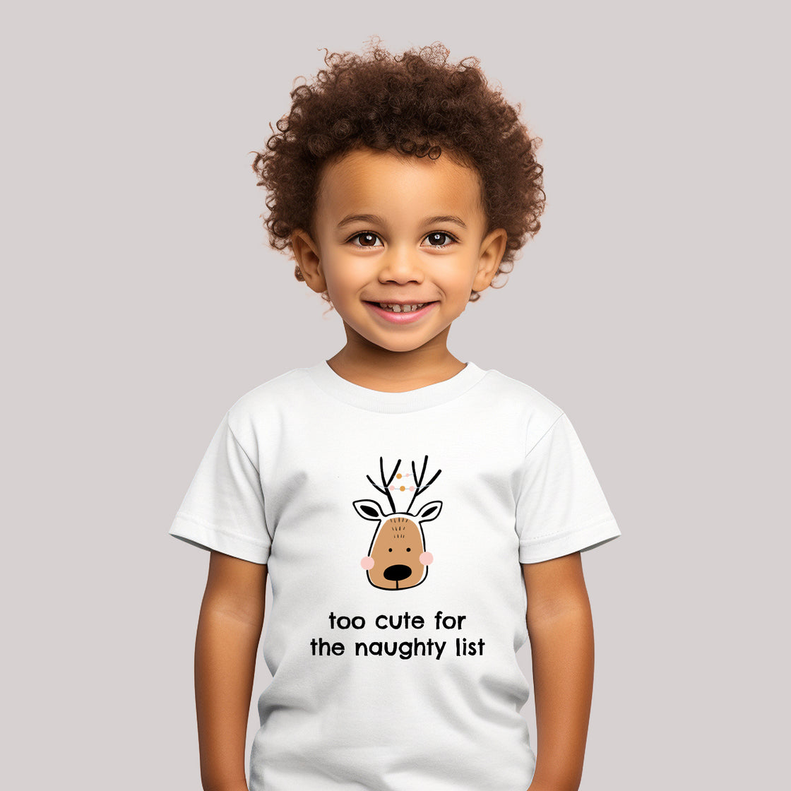 'To Cute foe the Naughty List' Kids T-Shirt - Custom Gifts 