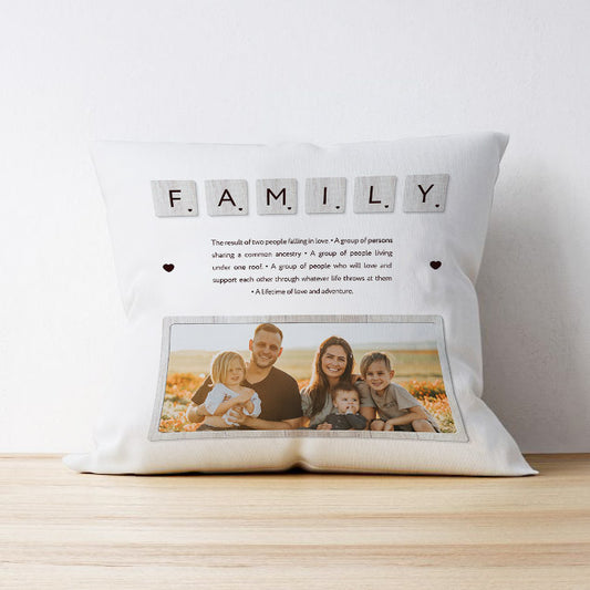 Photo Upload Cushion - Family Definition