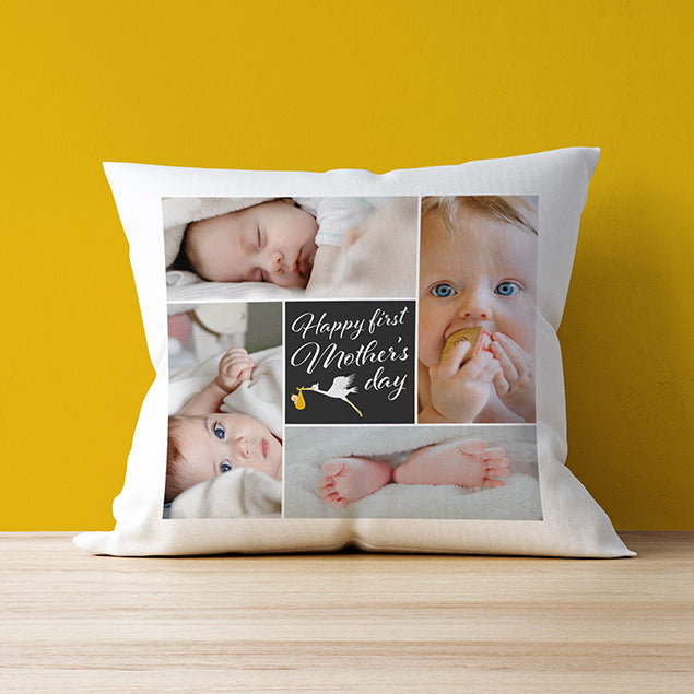 Four Photo Upload Cushion - First Mothers Day