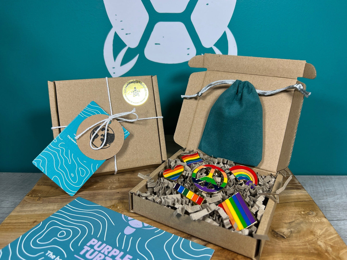 Rainbow LGBT Pride Badges Gift Set x6