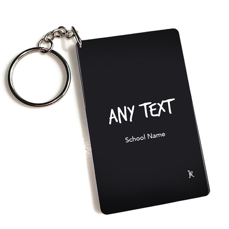 Jnr Boys Personalised Black Keyring - Image 3