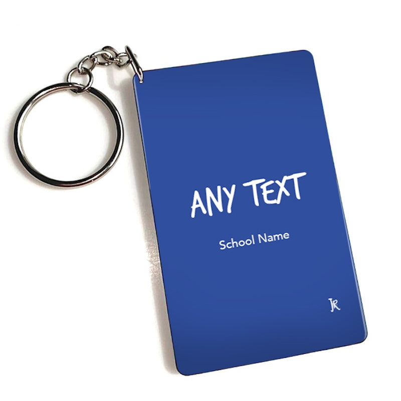 Jnr Boys Personalised Blue Keyring - Image 3