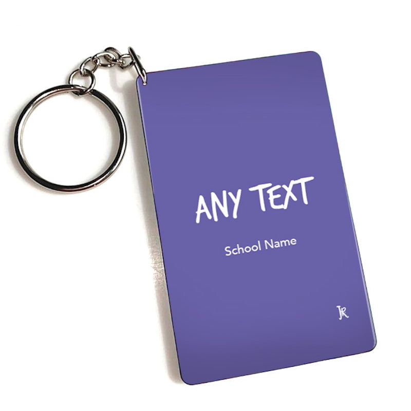 Jnr Boys Personalised Purple Keyring - Image 4