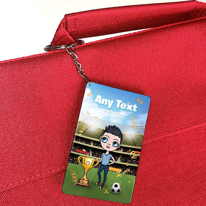 Jnr Boys Personalised Football Champ Keyring - Image 3