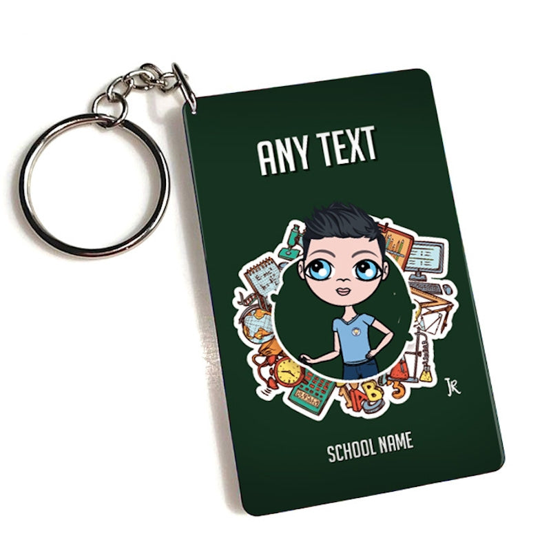 Jnr Boys Personalised Stationery Keyring - Image 1