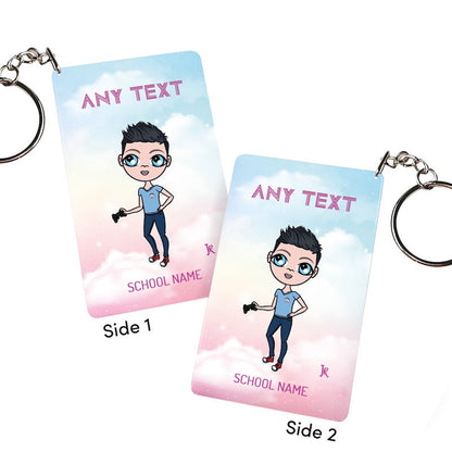 Jnr Boys Personalised Unicorn Colours Keyring - Image 2