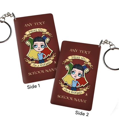 Jnr Boys Personalised Wizard Keyring - Image 2