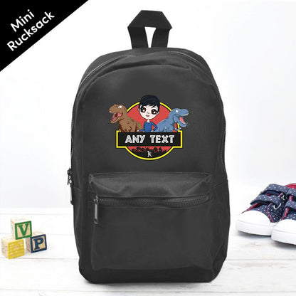 Jnr Boys Personalised Dinosaurs Mini Rucksack - Image 1