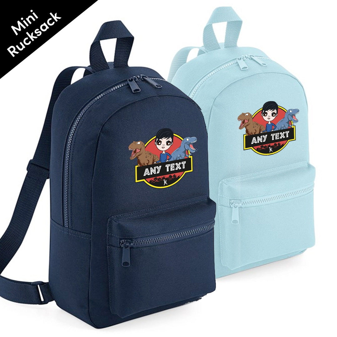 Jnr Boys Personalised Dinosaurs Mini Rucksack - Image 3